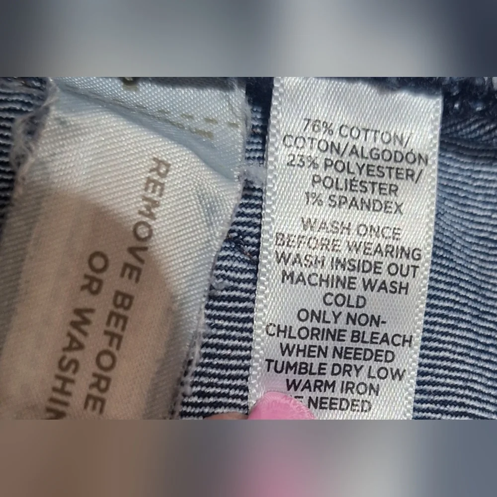 #1683 Ann Taylor Loft Blue Curvy Skinny Jeans Dark Indigo Sz. 8